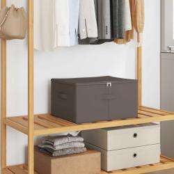 Bo&icirc;te de rangement 24 pcs Gris 50 x 30 x 25 cm Tissu intiss&eacute;