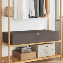 Bo&icirc;te de rangement 24 pcs Gris 100 x 50 x 18 cm Tissu intiss&eacute;