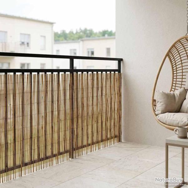 Cl�ture de jardin Carbonis� 1000 x 90 cm Roseau