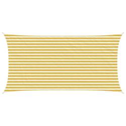 Voile d'ombre Jaune et blanc 2,5 x 4,5 m HDPE