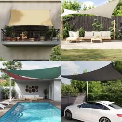 Voile de parasol tissu oxford rectangulaire 2x2,5 m bleu