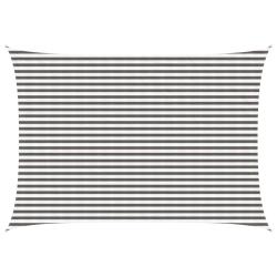 Voile d'ombre Gris clair et blanc 3,5 x 5 m HDPE