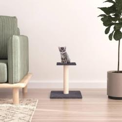 Arbre &agrave; chat avec plate-forme gris fonc&eacute; 38 cm