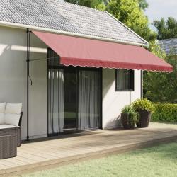 Tissu de remplacement de cantonni&egrave;re d'auvent rayure bordeaux