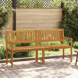 Banc ext&eacute;rieur Naturel 180 x 55,5 x 90 cm Bois d'Acacia Massif