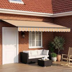 Cadre de store manuel avec LEDs 4 &times; 3,5 m