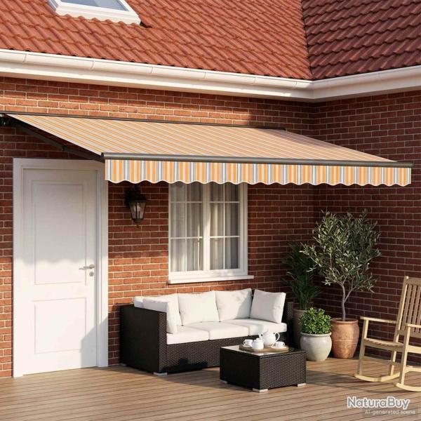 Cadre de store manuel avec LEDs 4 � 3,5 m