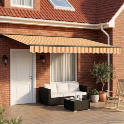 Cadre de store manuel avec LEDs 4,5 &times; 3,5 m