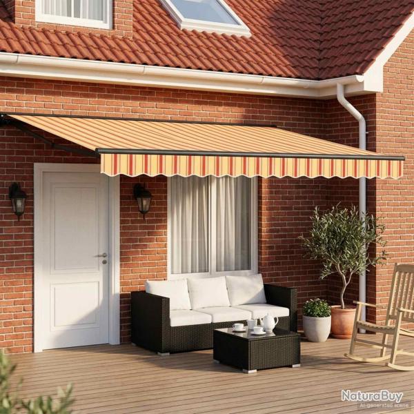 Cadre de store manuel avec LEDs 4,5 � 3,5 m