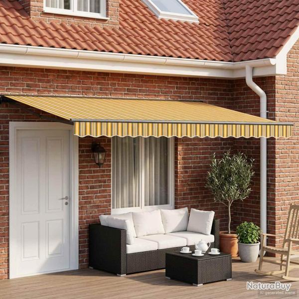 Cadre de store manuel avec LEDs 4,5 � 3,5 m
