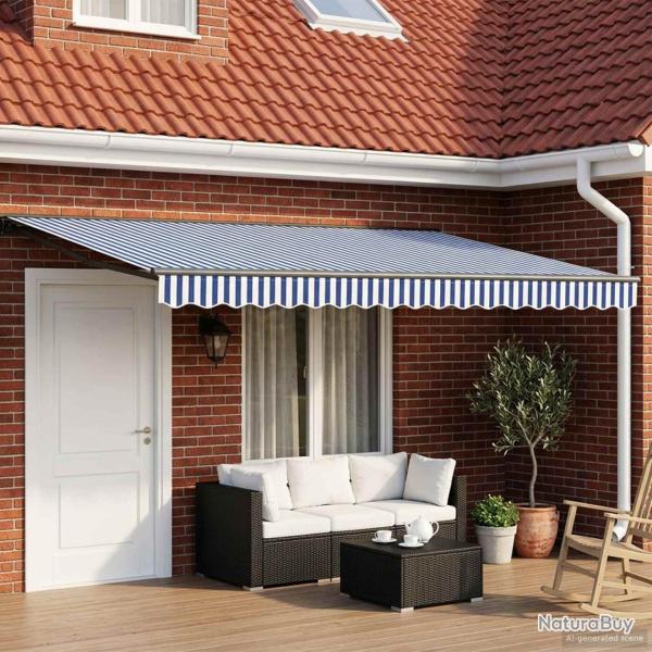 Cadre de store manuel avec LEDs 4,5 � 3,5 m
