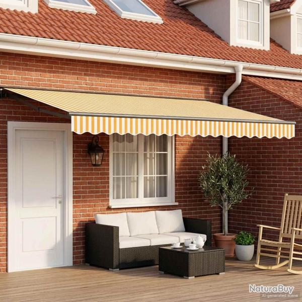 Cadre de store manuel avec LEDs 5 x 3 m