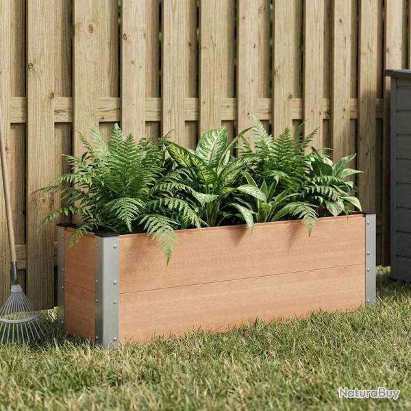 Jardini�re sur�lev�e Marron 100 x 30 x 72 cm
