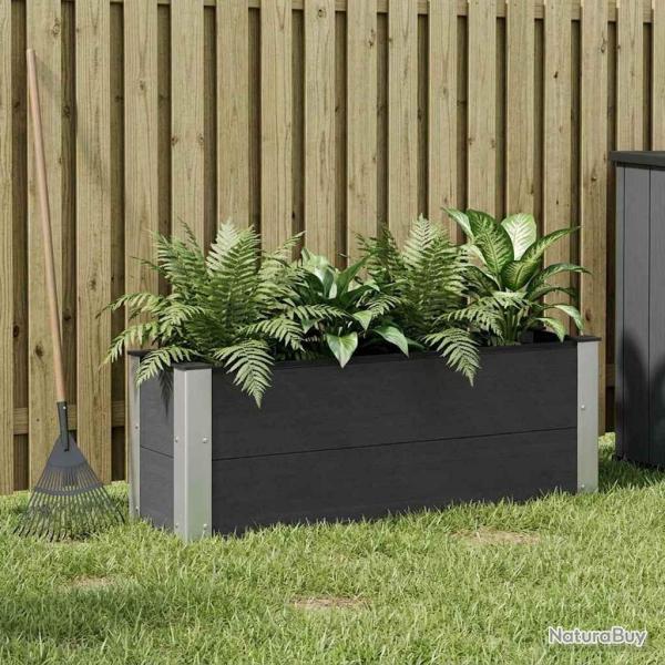 Jardini�re sur�lev�e Noir 100 x 30 x 36 cm