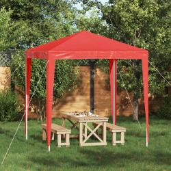Tente de f&ecirc;te 200 x 200 x 240 cm Rouge PE et acier