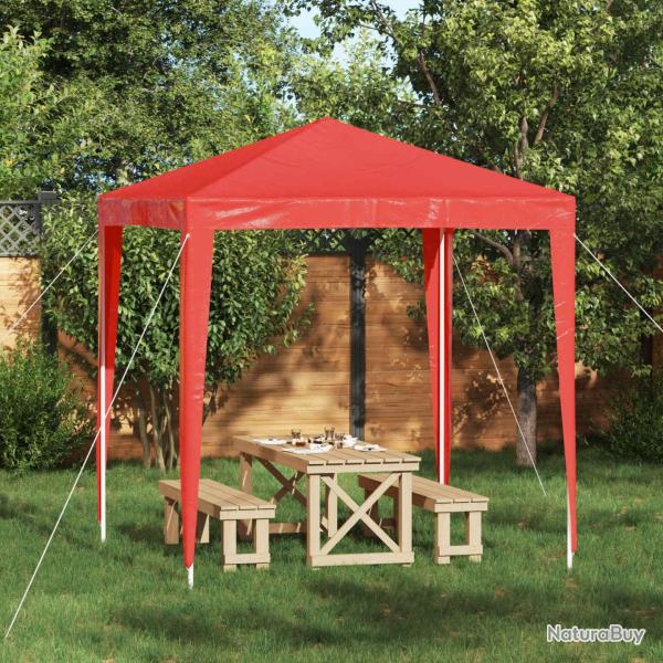 Tente de f�te 200 x 200 x 240 cm Rouge PE et acier