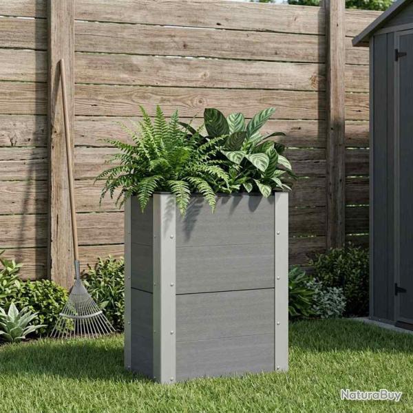 Jardini�re sur�lev�e Gris 50 x 30 x 72 cm