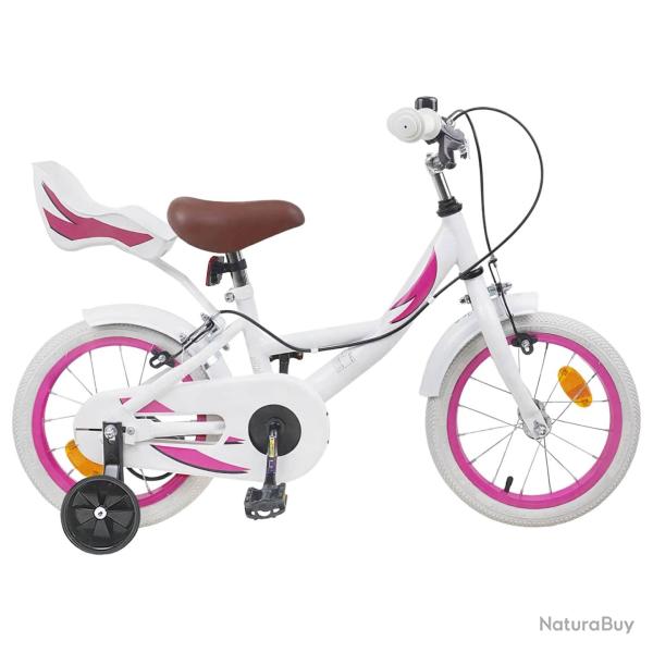 V�lo pour Enfants 16 Pouces pour 4-6 ans Blanc