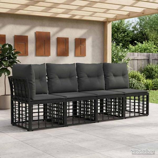 Canap� de jardin 4 places avec accoudoir gauche 4 pcs