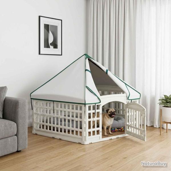 Parc de Jeu pour Chiens � 6 Panneaux 177,5 x 154,5 x 112 cm