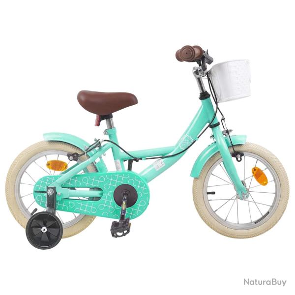 V�lo pour Enfants 14 Pouces pour les 3-5 ans Vert Mer