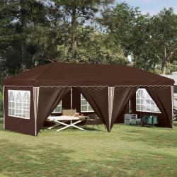 Tente de f&ecirc;te pop-up 575 x 288 x 245 cm Marron