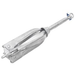 Ancre pliable argent&eacute; 12 kg fonte galvanis&eacute;e &agrave; chaud