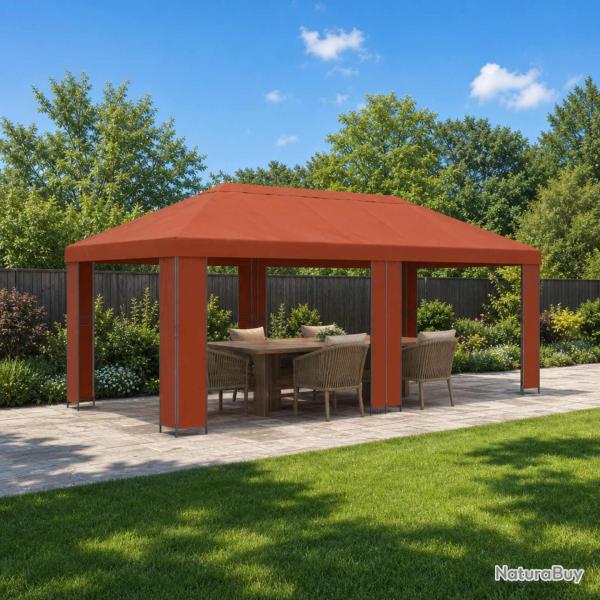Abri de jardin 6 x 3 m Terre cuite Polyester et Acier 190