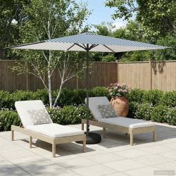 Parasol de jardin avec base 200 x 300 cm Polyester