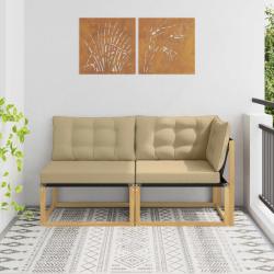 Unit&eacute; de canap&eacute; sectionnel Blanc 162,5 x 83 x 73 cm