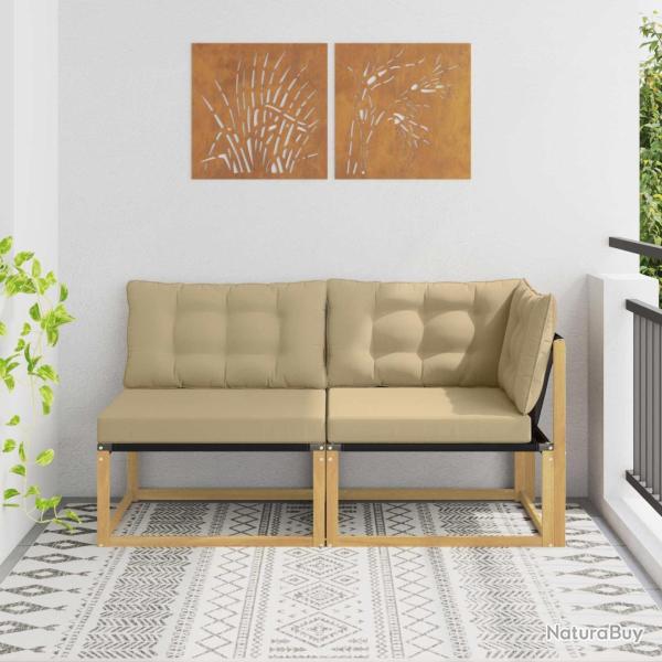 Unit� de canap� sectionnel Blanc 162,5 x 83 x 73 cm