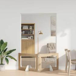 Porte de chien pliable avec supports 2 pcs Ch&ecirc;ne Sonoma