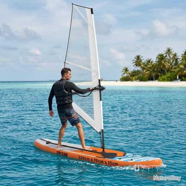 Planche SUP Gonflable avec Voile TRITON 330 x 76 x 15 cm Bleu