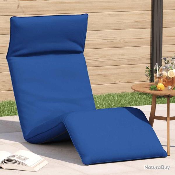 Transat pliant bleu royal 175 x 54 x 8,5 cm tissu Oxford
