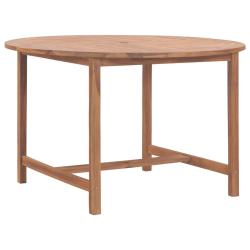 Table de salle &agrave; manger de jardin &Oslash;110x75cm Bois massif de teck