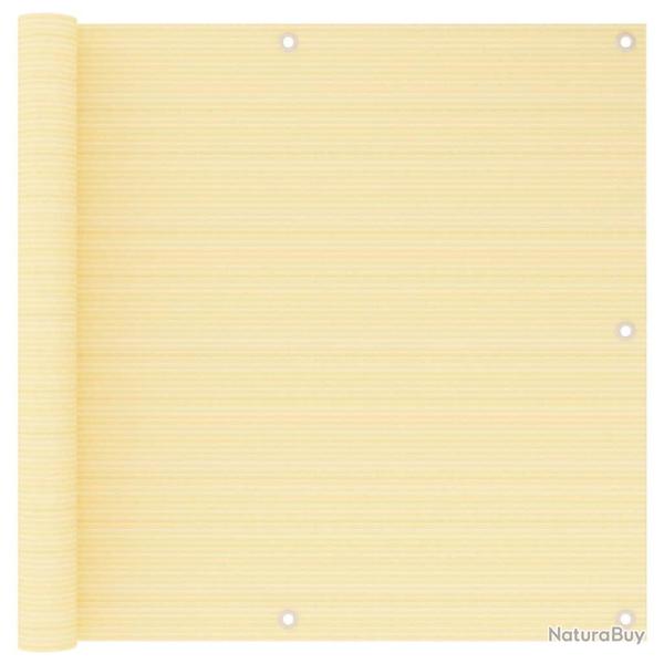 �cran de balcon Beige 90x600 cm PEHD