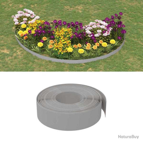 Bordures 25 m 15 cm PE Gris