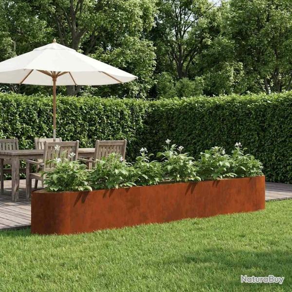 Jardin sur�lev� Acier patin� 300 x 40 x 40 cm Acier
