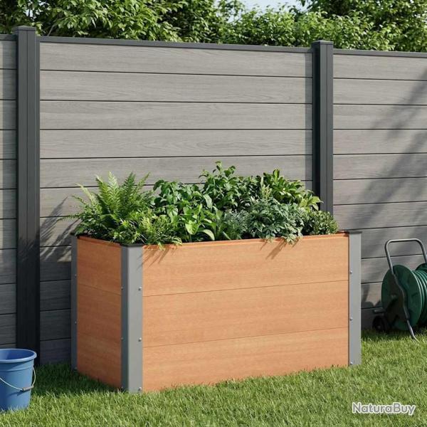 Jardini�re sur�lev�e Marron 100 x 50 x 54 cm