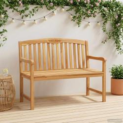 Banc en Bois Sculpt&eacute; en Rose 114 x 60,5 x 95 cm Naturel