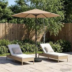 Parasol de jardin avec base 230 x 230 cm Polyester