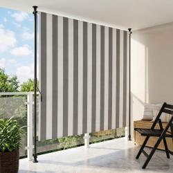 Store Roulant Ext&eacute;rieur Anthracite et blanc 120 x 270 cm