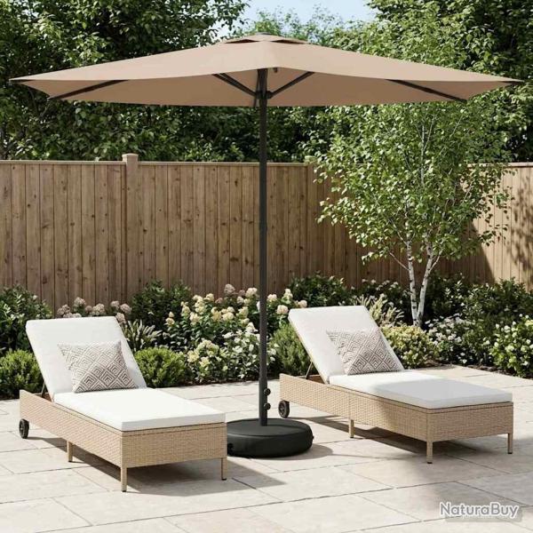 Parasol de jardin avec base 270 x 270 cm Polyester