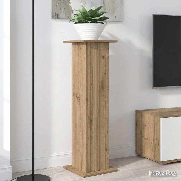 Support de Plante Ch�ne artisanal 30,5 x 30 x 100,5 cm
