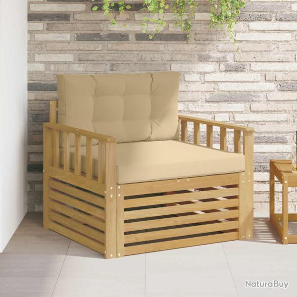 Canap� d'ext�rieur Polyester Blanc et beige