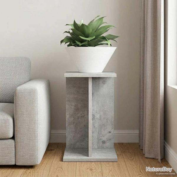 Support de Plante Gris B�ton 25 x 25,5 x 40,5 cm