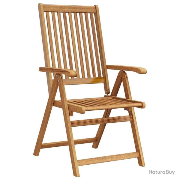 Chaises pliables de jardin lot de 8 Bois d'acacia solide