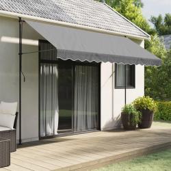Tissu de remplacement de cantonni&egrave;re d'auvent rayure anthracite