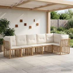 Ensemble de canap&eacute; de jardin polyrotin