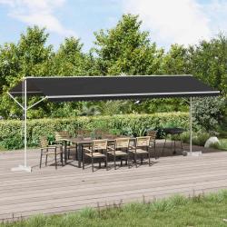 Auvent autoportant Anthracite 6 x 3 m Polyester